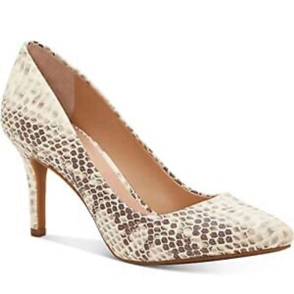 INC International Concepts Shoes - INC Elegant Beige Pointed Toe Stiletto Heels